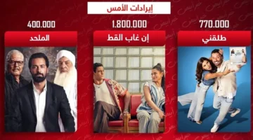 سيطرة إن غاب القط وطلقني والملحد على شباك التذاكر بـ3 ملايين جنيه